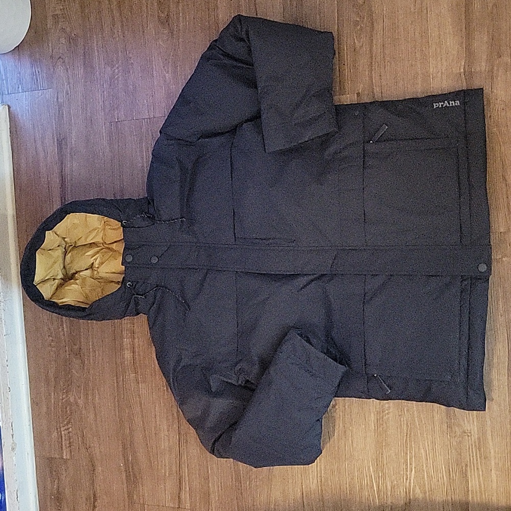 NWT Men's Prana "Novad Path Jacket" in Black. Last One!!!!'Size XL